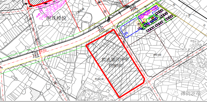 樟树四中项目选址位于(中心城区规划zh—03,zh